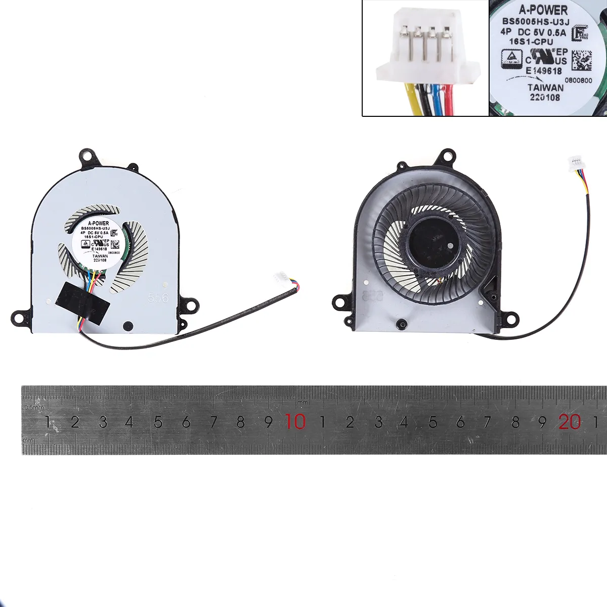 Picture of New Fan For MSI PS63 MS-16S1 PS63 Modern 8MO 8RC 8RD 8SC series CPU cooling Fan.